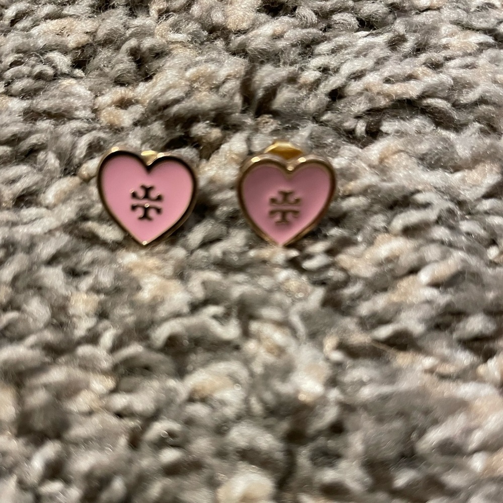 Tory Burch heart earrings